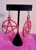 Pink Glitter Pentacle