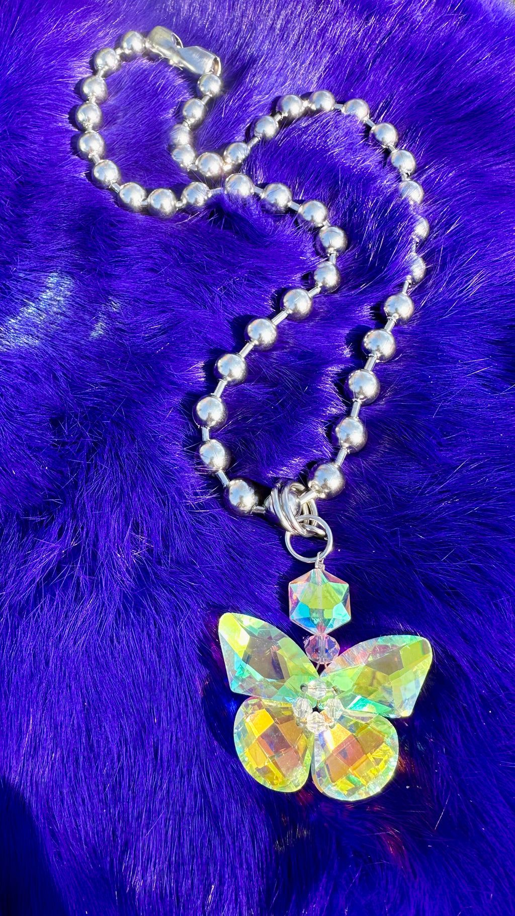Butterfly Ball Chain Necklace