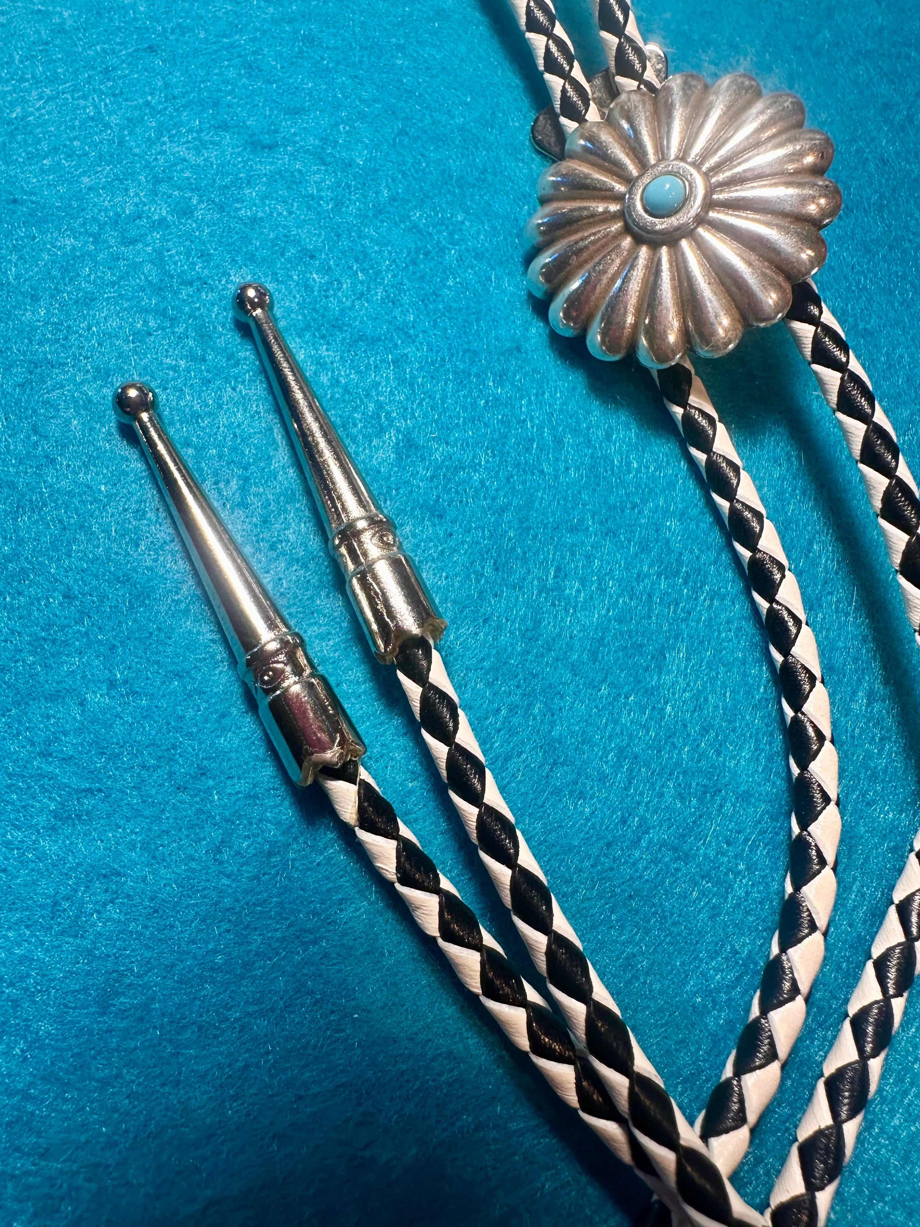 Turquoise Concho Bolo Tie