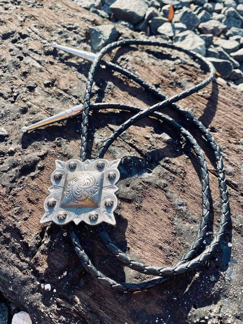 Engraved Bolo Tie