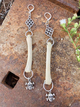 Load image into Gallery viewer, Coyote, skulls, and crossbones Earrings
