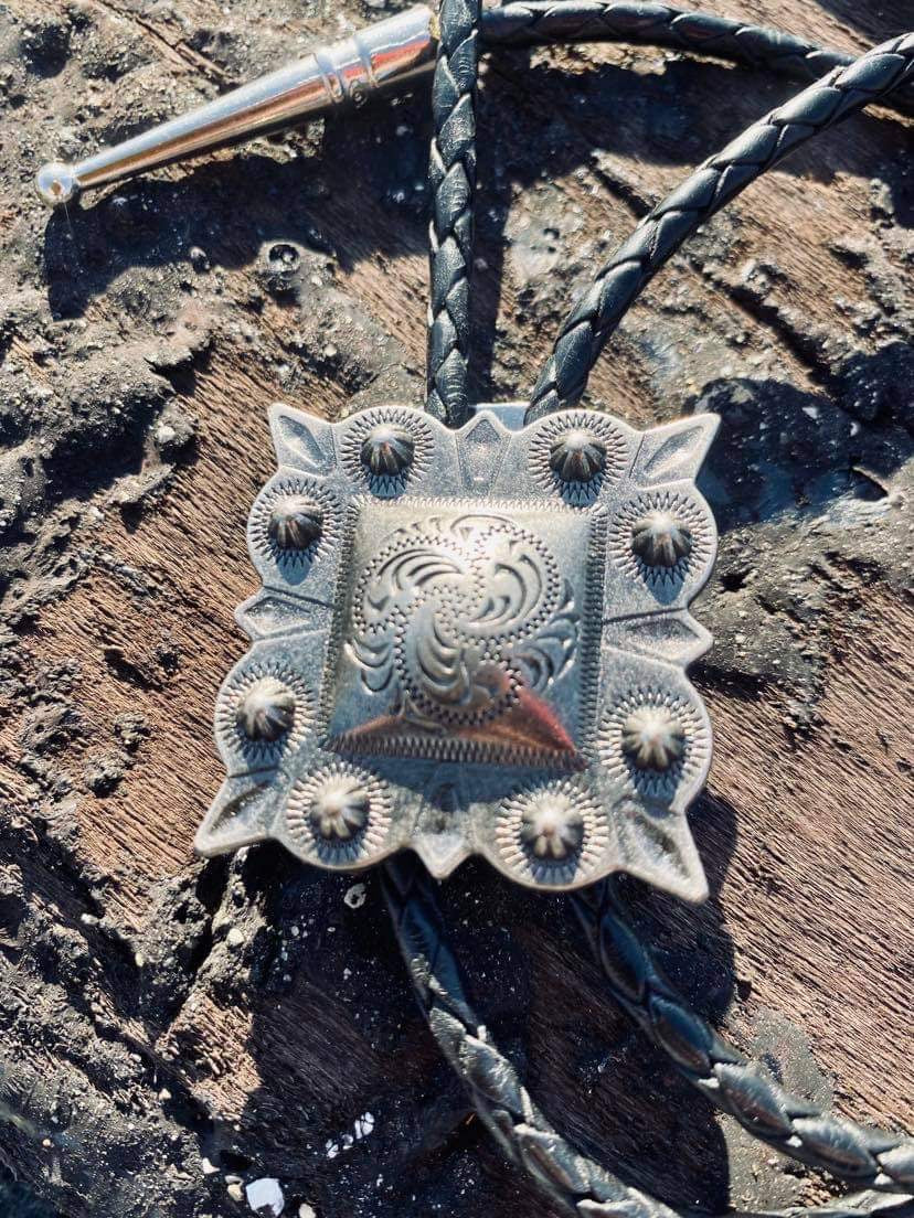 Engraved Bolo Tie