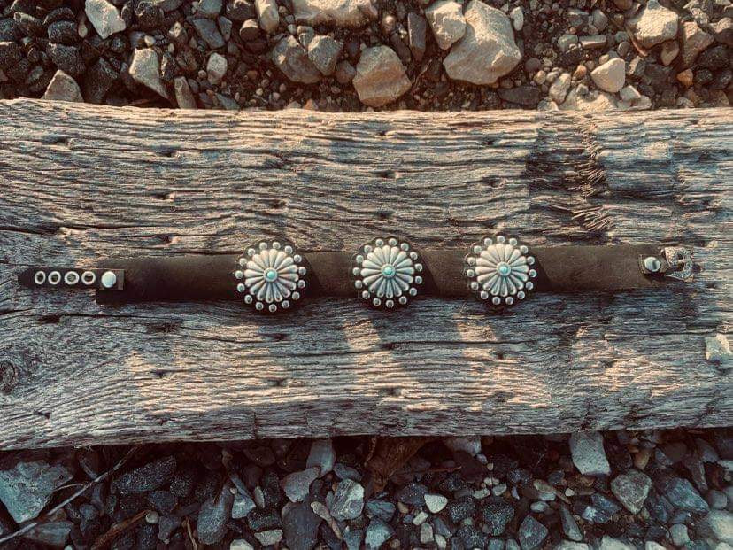 Studded Leather Collar